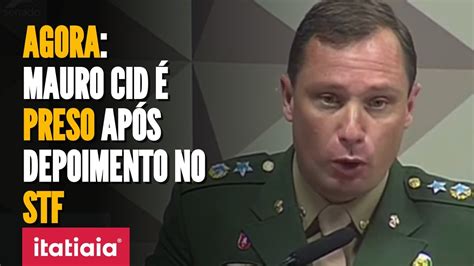 Agora Mauro Cid Volta A Ser Preso Ap S Depoimento No Stf Youtube