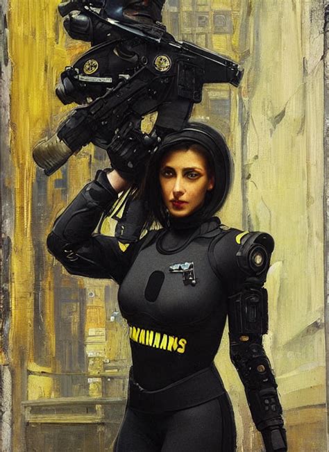 Krea Ai Sophia Anders Beautiful Cyberpunk Female Usn Mari