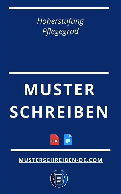 Musterschreiben H Herstufung Pflegegrad