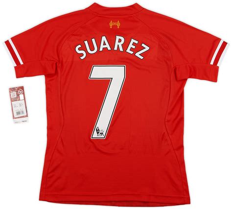 2013 14 Liverpool Home Shirt Suarez 7 Women S S