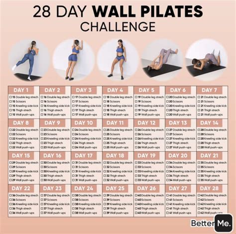 28 Day Wall Pilates Challenge