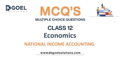 Mcq Questions Class 12 Economics National Income Accounting