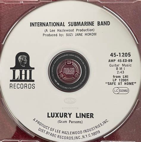 International Submarine Band Luxury Liner Cd Discogs