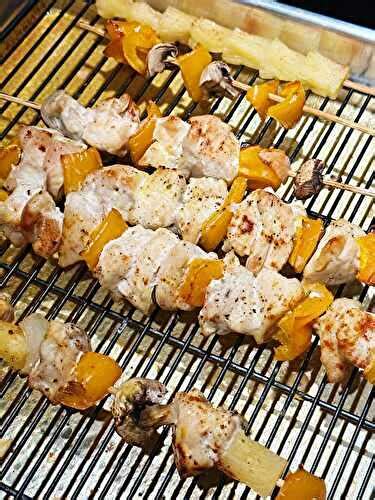 Brochettes De Poulet L Ananas De Les Zackardises Et Ses Recettes De