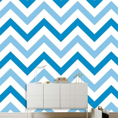 Papel De Parede Vin Lico Lav Vel Chevron Azul E Branco Leroy Merlin