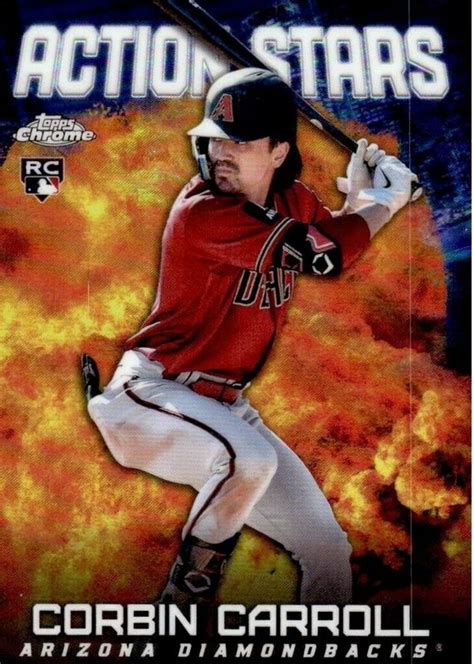 Corbin Carroll 2023 Topps Chrome Update ASC 3 Action Stars Price Guide