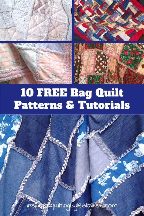 10 FREE Rag Quilt Patterns Tutorials Inspired Quilting By Lea