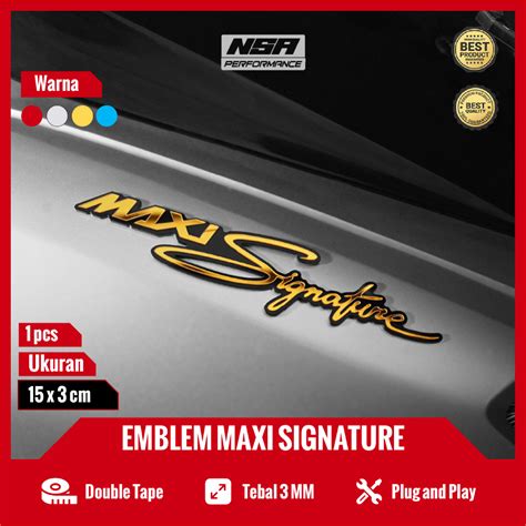 Nsa Pcs Emblem Maxi Signature Nmax Xmax Logo Maxi Signature Aerox Maxi