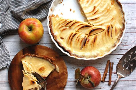 Indulgent Apple Custard Tart A Fusion Of Flavors Nazia Cooks