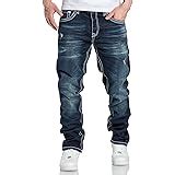 Amaci Sons Herren Strech Destroyed Slim Fit Denim Jeans Hose