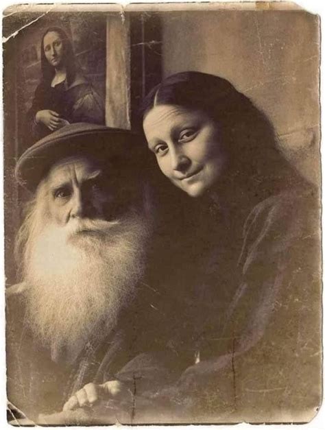 A Rare Photo Leonardo Da Vinci And Lisa Del Giocondo The Artist And