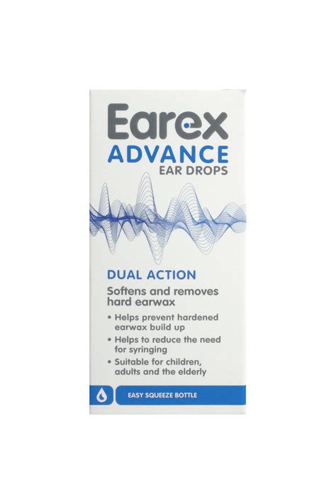 Earex Advance Dual Action Ear Drops 15ml Medicines 163 39 95