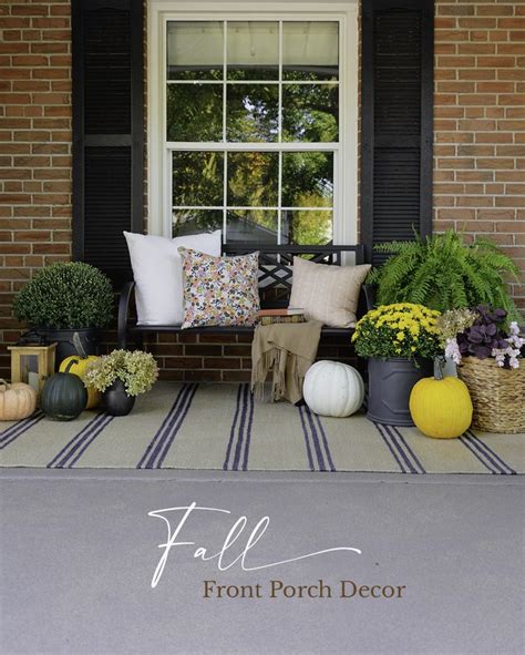 Rambling Renovators The Best Fall Front Porch Decor Ideas On A Budget Fall Decorations Porch