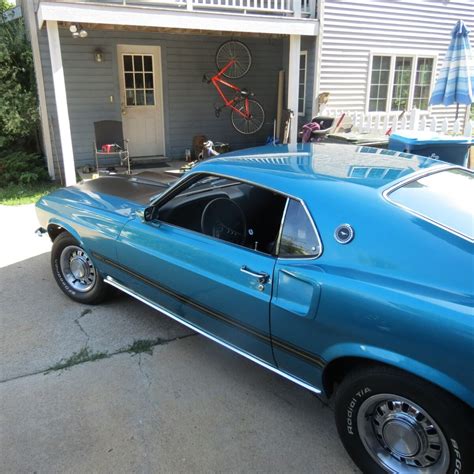 1969 Ford Original Mustang Mach 1 Fastback 351 V 8 Gulf Stream Aqua For