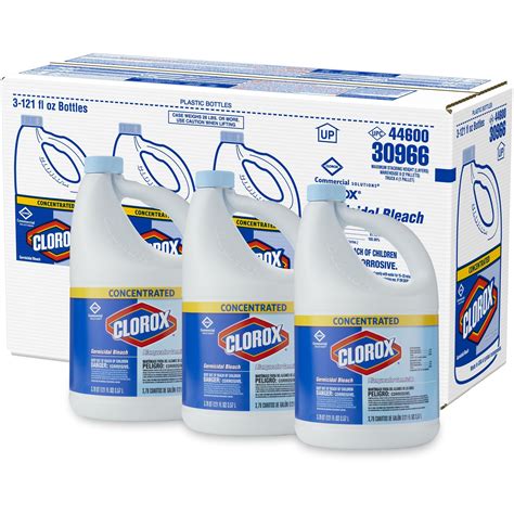 Clorox CLO30966CT, Commercial Solutions Germicidal Bleach, 3/Carton ...