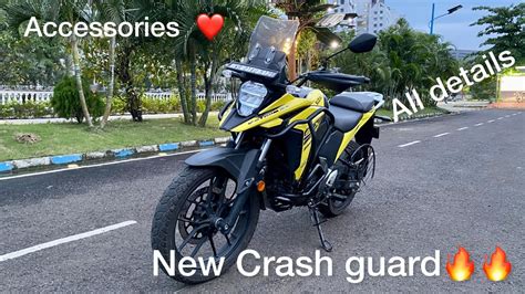 Crash Guard Installed On Suzuki V Strom Sx And Accessories Bmw