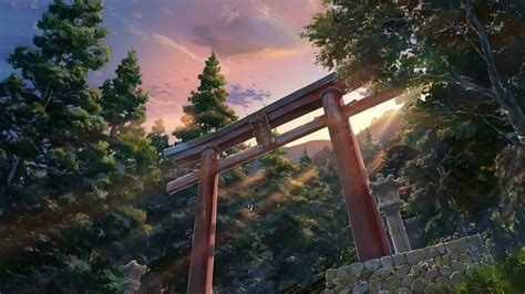 Anime Japan Shrine Wallpaper