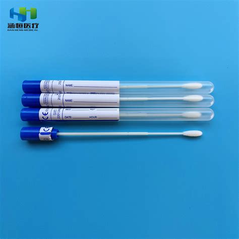 Eo Sterile Nasopharyngeal Sampling Flocked Nylon Swabs Medical Swabs