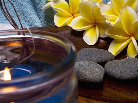 Spa Flowers Stones Plumerias Candle Hd Wallpaper Peakpx