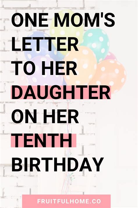 10th Birthday Quotes For Daughter ShortQuotes Cc