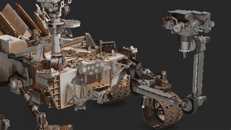 Curiosity Mars Rover Dusty D Model Blend Ds Obj Ma Fbx