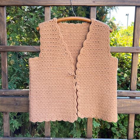 Vintage Crochet Vest Etsy