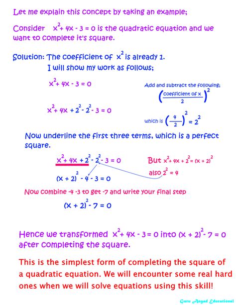 Completing the Square of a Quadratic Equation Algebrically — Steemit