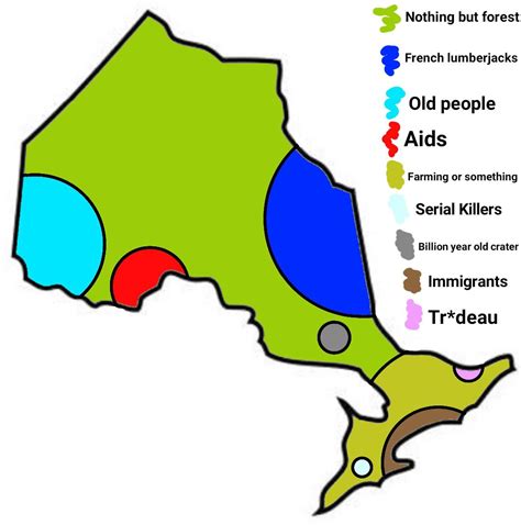 Ontario Canada Summarized Rdivisionmaps