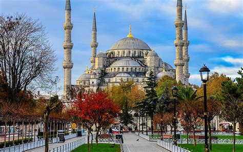 HD wallpaper: Blue Mosque, Sultan Ahmed Mosque, Istanbul, Turkey ...