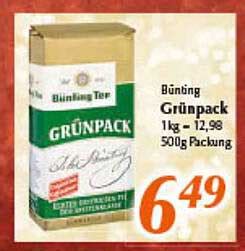 Bünting Grünpack Angebot bei Inkoop