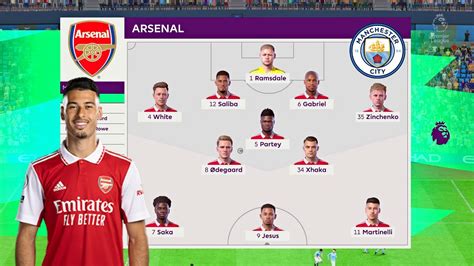 Fifa 23 Manchester City Vs Arsenal 2223 Premier League Season