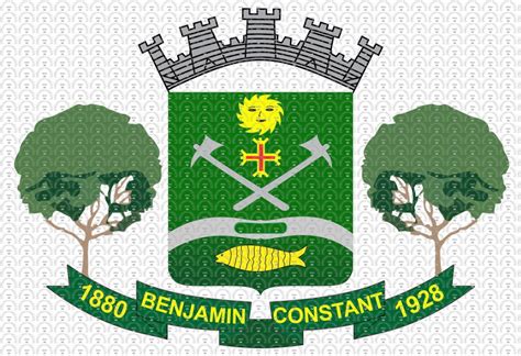 Brasão e Bandeira da Cidade de Benjamin Constant AM mbi br