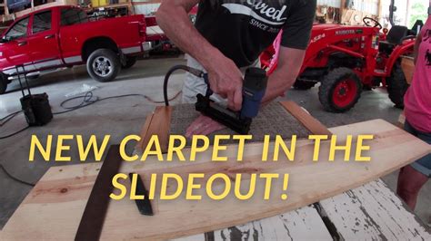 How To Replace Carpeting In Your Rv Slideout Youtube