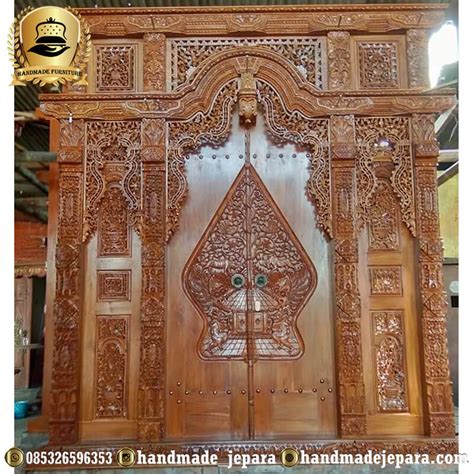 Jual Pintu Gebyok Jawa Dari Kayu Jati Ukir Jepara