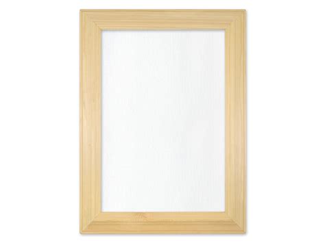 Wood Beveled Frame Mounted Canvas Panel: 13"x17.3" Frame / 10"x14" Can ...
