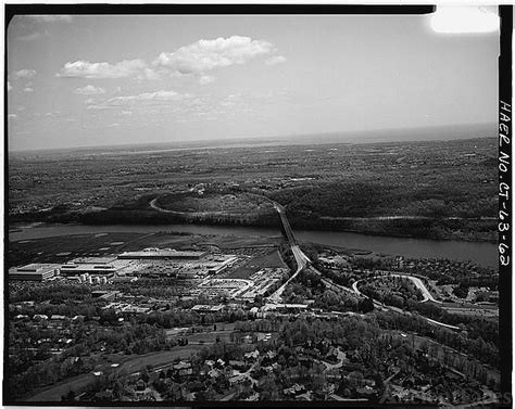 62. AERIAL VIEW OF HOUSATONIC RIVER BRIDGE AND VICINITY,...