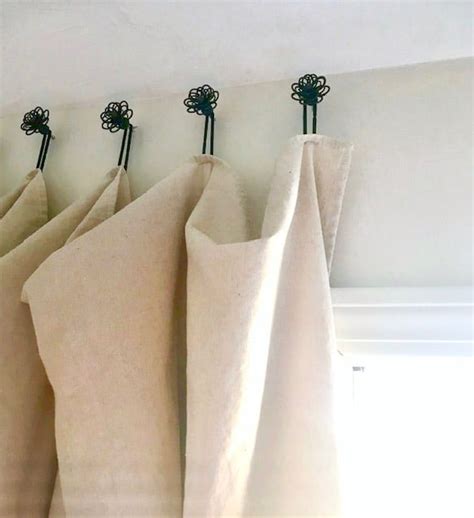 Diy Drop Cloth Curtains With A Twist No Rods No Sewing Required