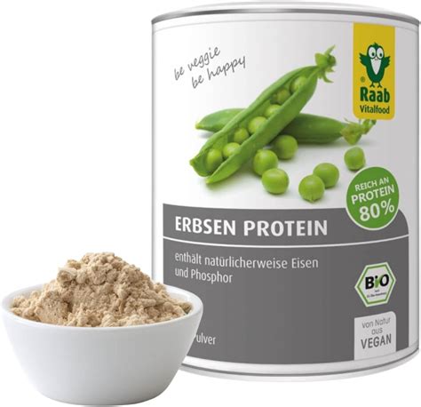 Raab Vitalfood Bio Erbsen Protein Pulver G Reines Proteinpulver