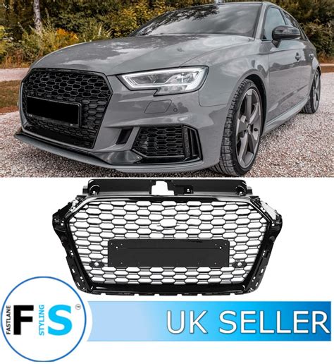 Audi A S Rs Style Honeycomb Mesh Front Grille Fastlane Styling