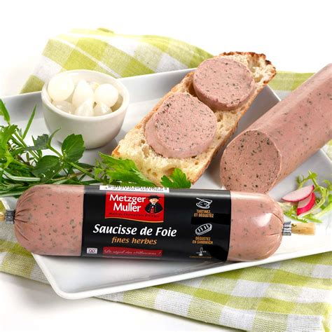 Saucisse De Foie Aux Fines Herbes BN Metzger Muller