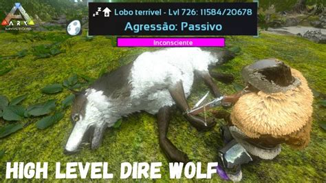 MAX LEVEL DIRE WOLF TAMING ARK SURVIVAL EVOLVED MOBILE Domando Lobo