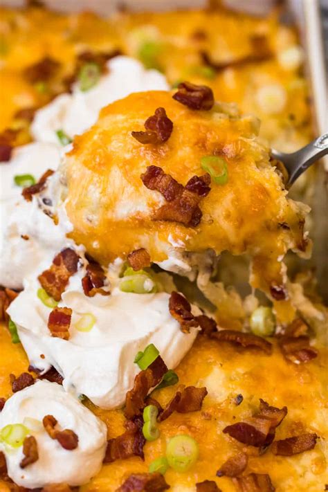 Loaded Hash Brown Potato Casserole Recipe The Cookie Rookie