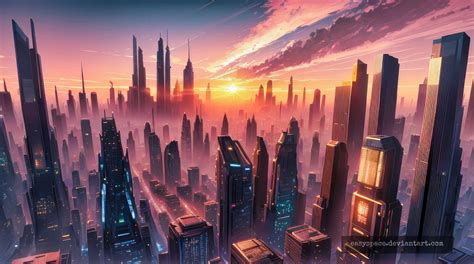 Futuristic CityScape Wallpaper 03 by easyspace on DeviantArt