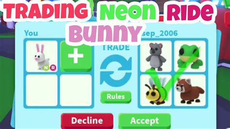 Trading Neon Ride Bunny What People Trade For Neon Bunny Rideable