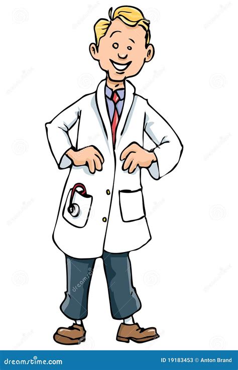 Cartoon Doctor In White Coat | CartoonDealer.com #19183453