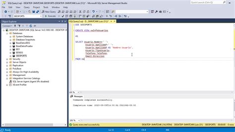 Creaci N De Una Vista En Sql Server Youtube