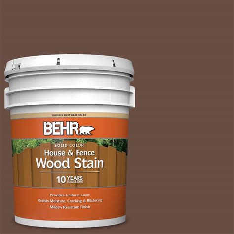 BEHR 5 Gal N190 7 Moose Trail Solid Color House And Fence Exterior