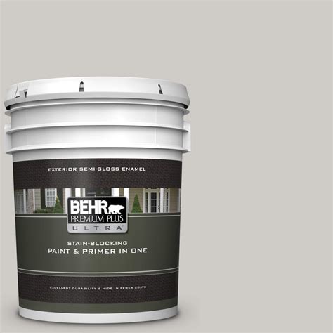 Behr Premium Plus Ultra Gal Ppu Chic Gray Semi Gloss Enamel