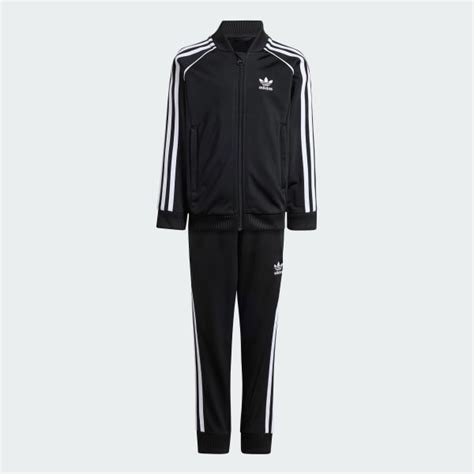 Adidas Adicolor Sst Track Suit Kids Black Free Shipping With