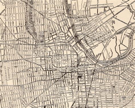 1914 Antique Newark New Jersey Street Map Vintage City Map Of Etsy